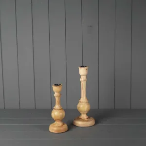 Wooden Candle Holder 27cm