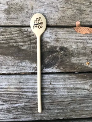 Wooden Cooking Spoon:  Oh for Fork Sake