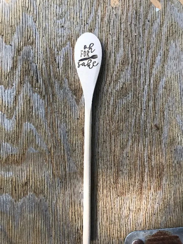 Wooden Cooking Spoon:  Oh for Fork Sake