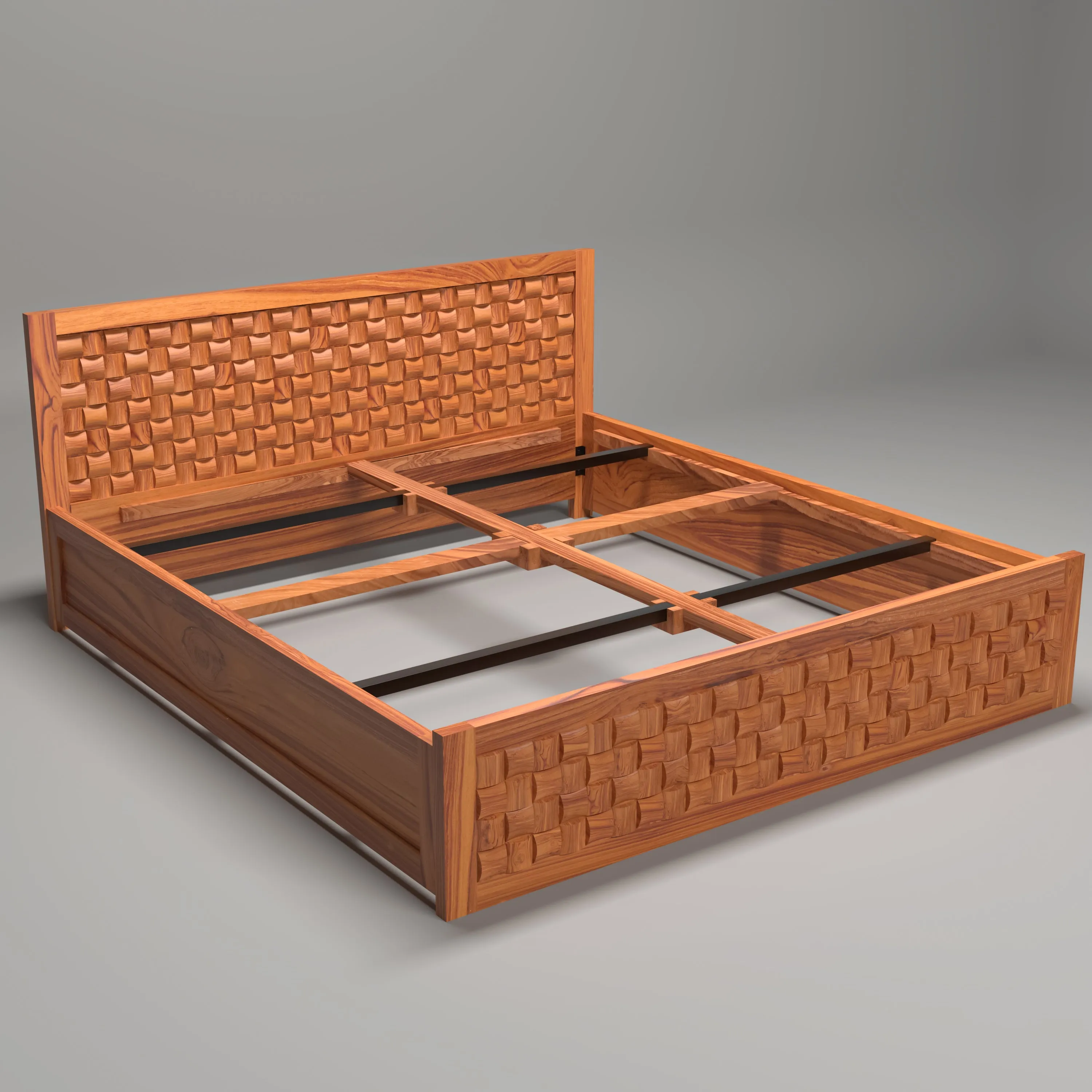Wooden Regal designed Bed