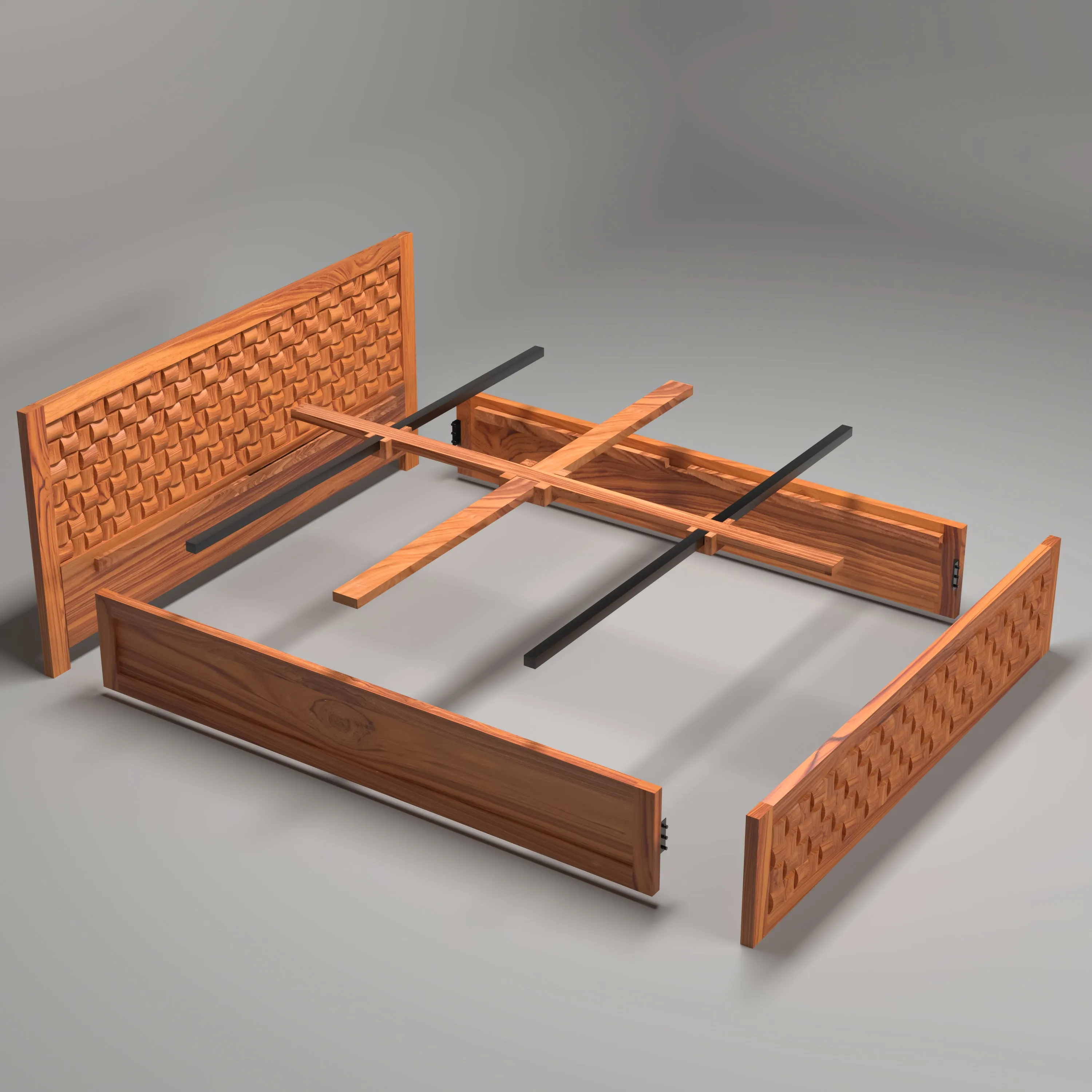 Wooden Regal designed Bed
