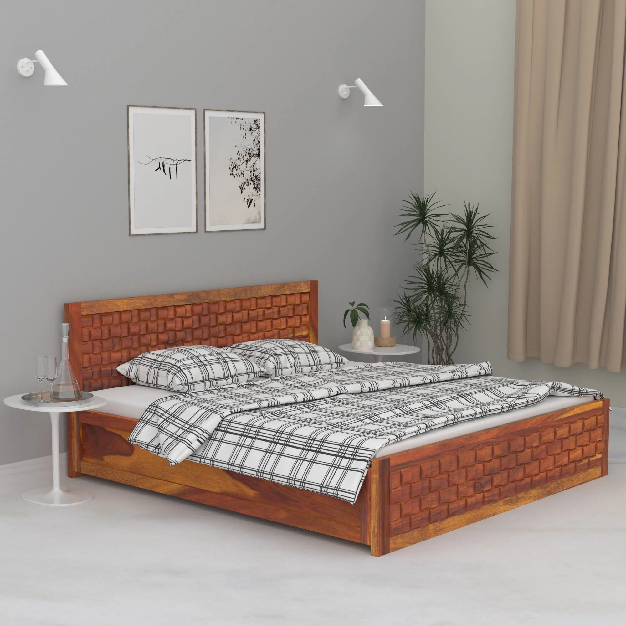 Wooden Regal designed Bed