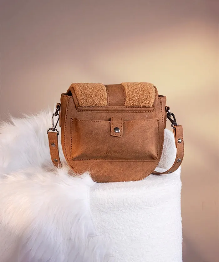 Wrangler Sherpa Flap Crossbody Purse