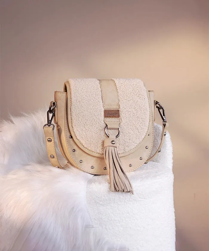 Wrangler Sherpa Flap Crossbody Purse