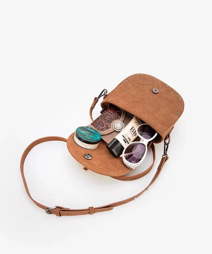 Wrangler Sherpa Flap Crossbody Purse