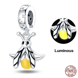 Yellow Fly Luminous Charm Beads (Glows in the dark)