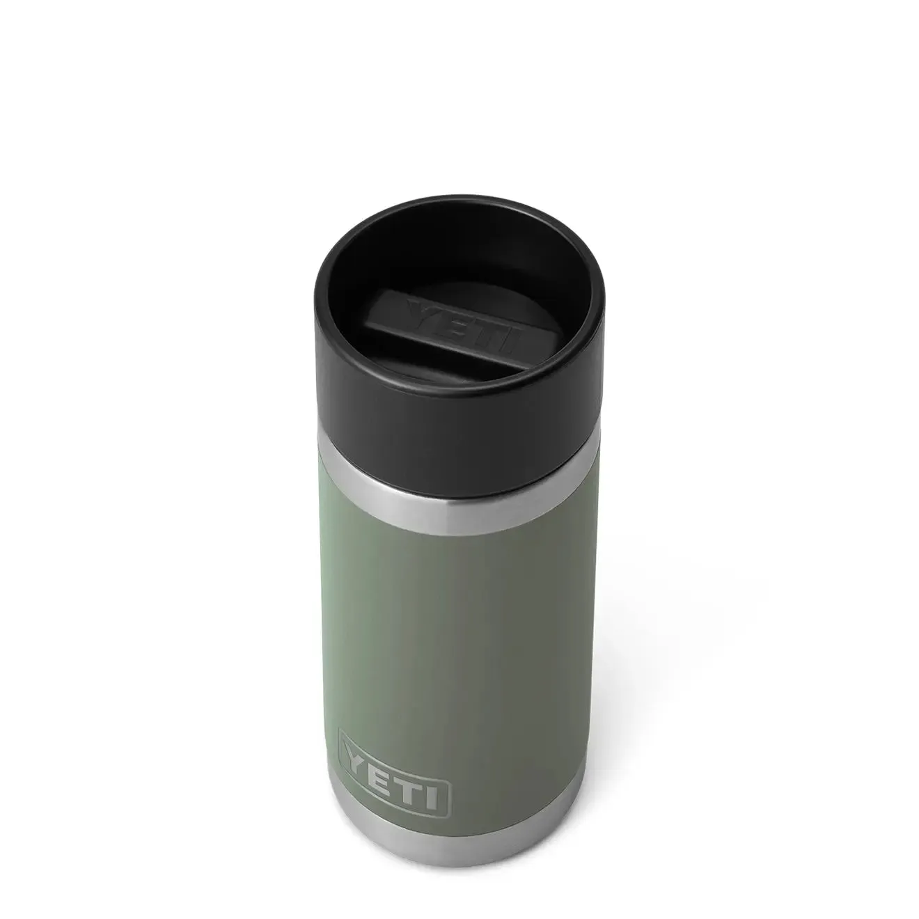Yeti Rambler 12oz Bottle with HotShot Cap Camp Green