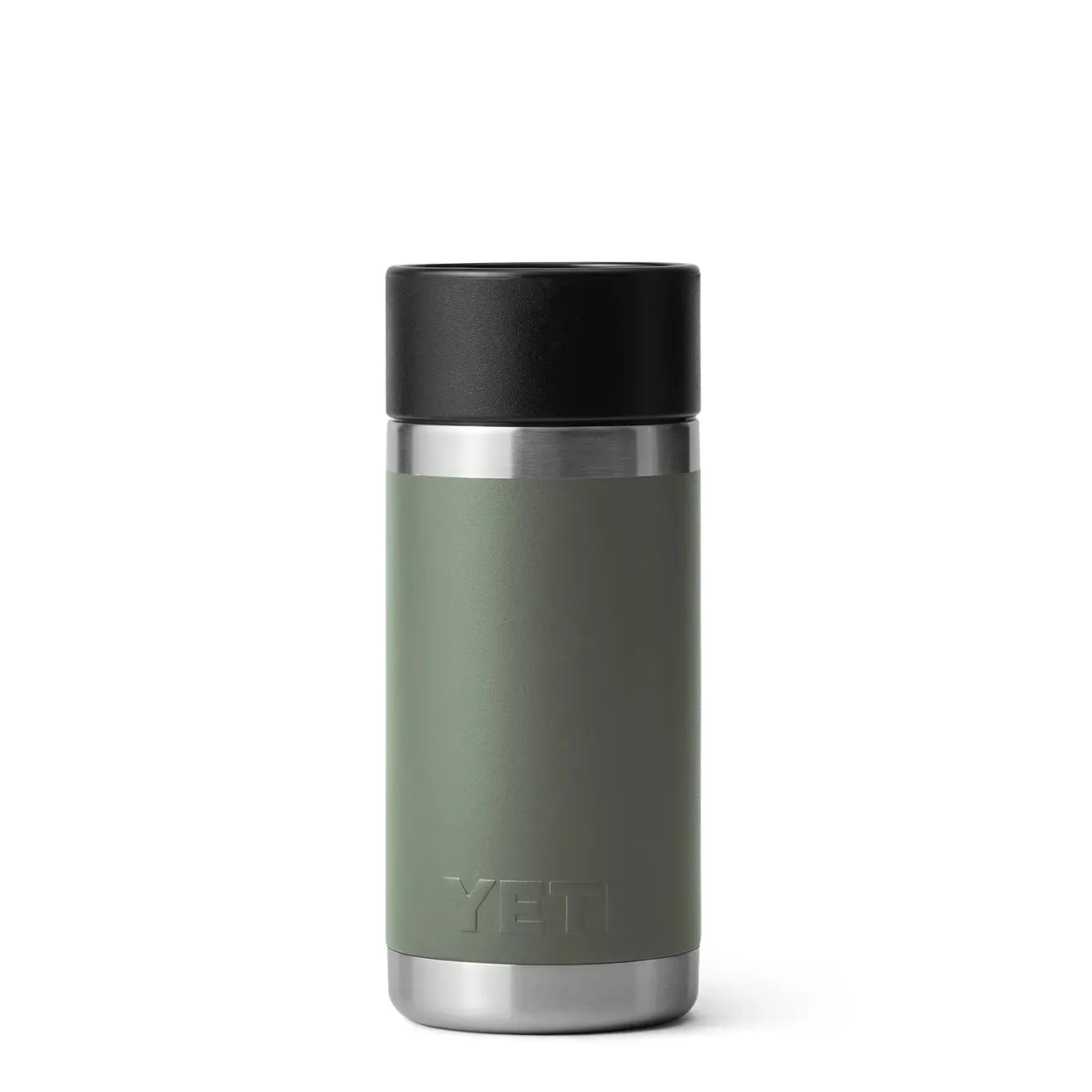 Yeti Rambler 12oz Bottle with HotShot Cap Camp Green