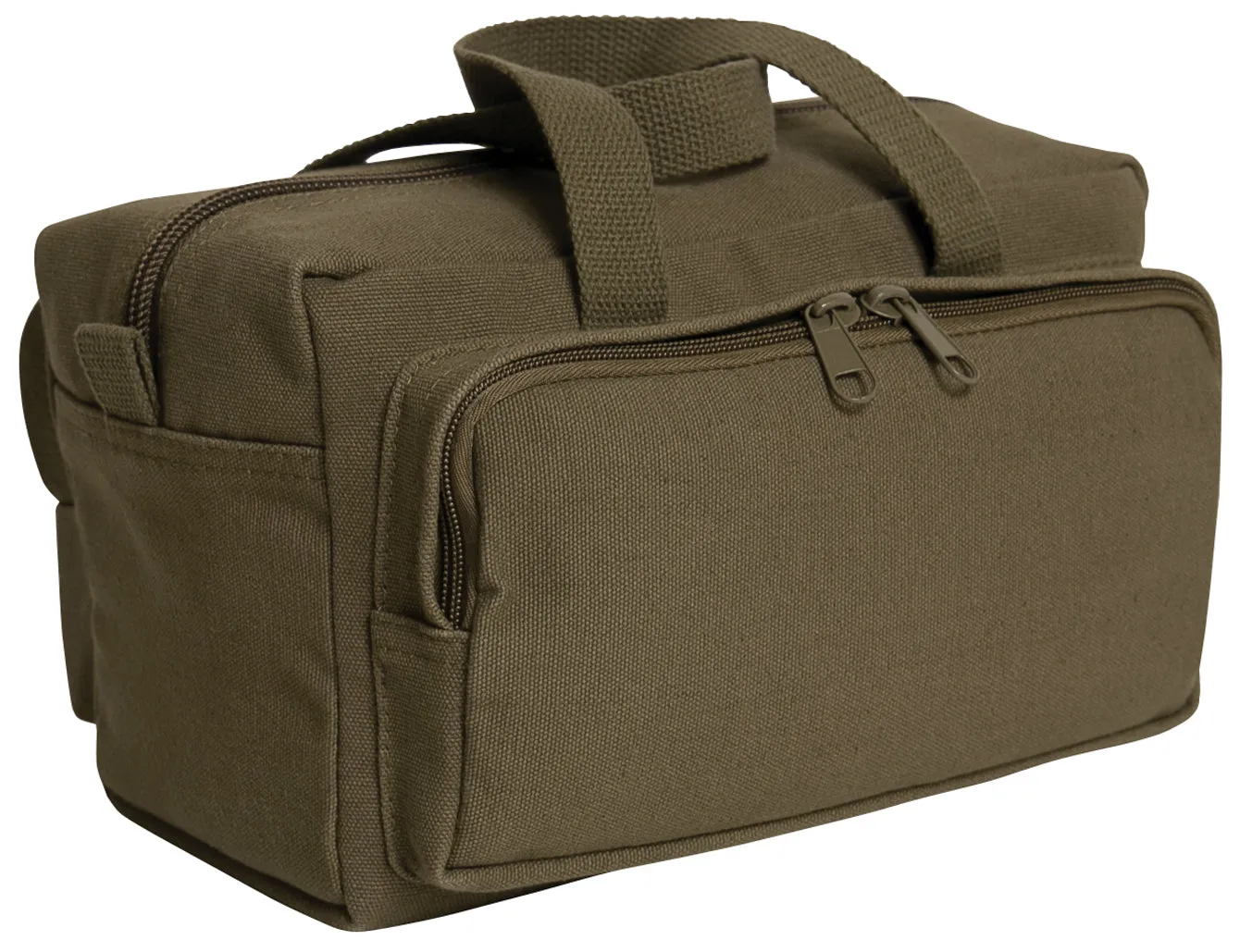 Zipper Pocket Mechanics Tool Bag With Military Stencil -Olive Drab